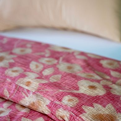 Etavonni Home Vintage Floral Scroll Print Duvet Cover Set with Shams