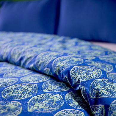Etavonni Home Block Print Medallions Duvet Cover Set with Shams
