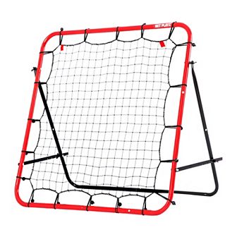 Net Playz Folding 3 ft. x 3 ft. Soccer Rebounder, Kick-back Practice Net for Skill Training