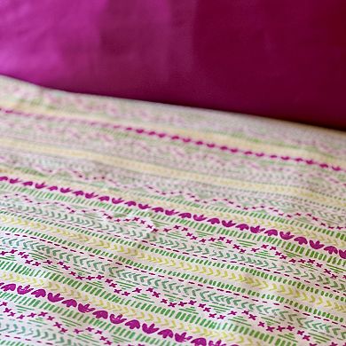 Etavonni Home Ditsy Striped Duvet Cover Set with Shams