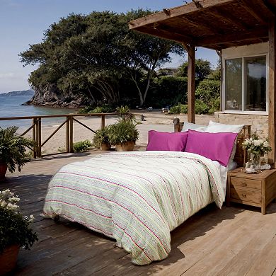 Etavonni Home Ditsy Striped Duvet Cover Set with Shams