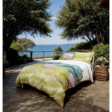 Etavonni Home Watercolor Landscape Duvet Cover Set with Shams