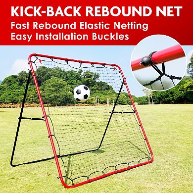 Net Playz Folding Soccer Kick-Back Skill Training Practice Net