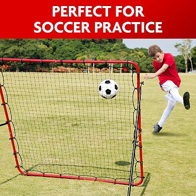 Net Playz Folding Soccer Kick-Back Skill Training Practice Net