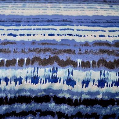 Etavonni Home Shibori Striped Duvet Cover Set with Shams