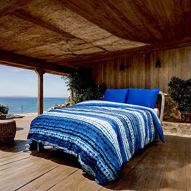 Etavonni Home Shibori Striped Duvet Cover Set with Shams