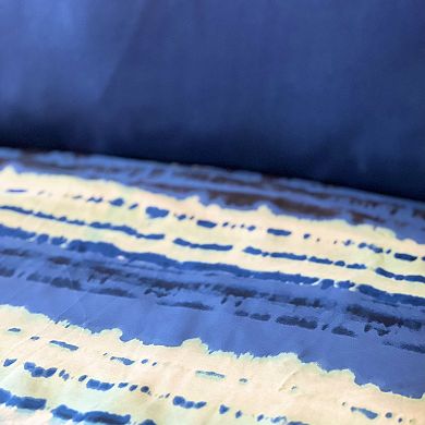 Etavonni Home Shibori Striped Duvet Cover Set with Shams
