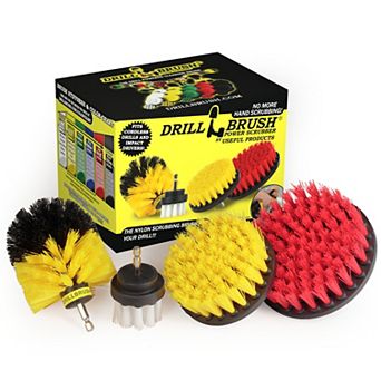 Drill Cleaning Brush Attachments - Time Saving Cleaning Kit - Great For Cleaning Tile And Grout