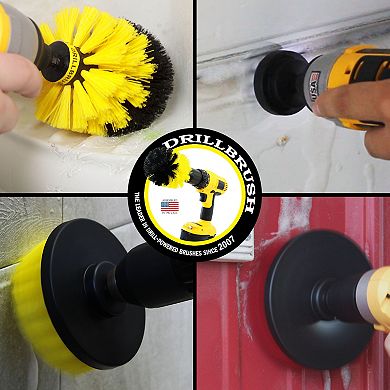 Drill Cleaning Brush Attachments - Time Saving Cleaning Kit - Great For Cleaning Tile And Grout