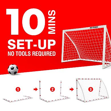 Net Playz Backyard Soccer High-Strength Goal Net, 6x4 Ft.