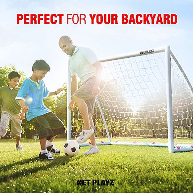 Net Playz Backyard Soccer High-Strength Goal Net, 6x4 Ft.