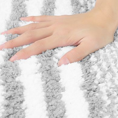 Bathroom Mat Extra Soft Absorbent Non Slip Microfiber Bath Rugs Floor Mat