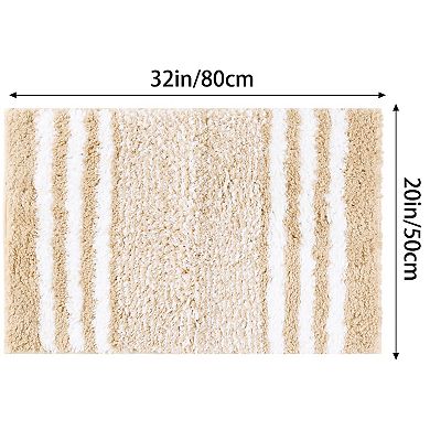 Bathroom Mat Extra Soft Absorbent Non Slip Microfiber Bath Rugs Floor Mat