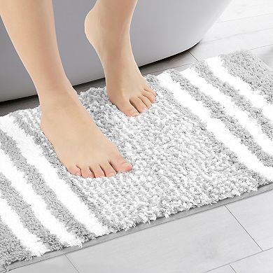 Bathroom Mat Extra Soft Absorbent Non Slip Microfiber Bath Rugs Floor Mat