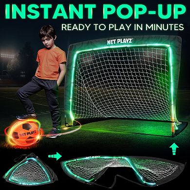 Net Playz Light-Up Soccer Goal Gift Set