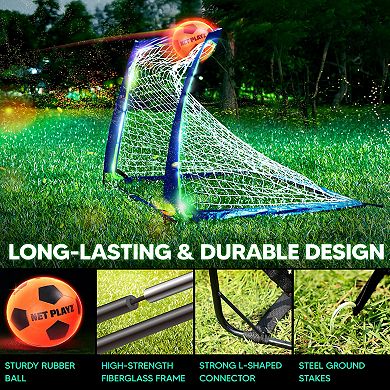 Net Playz Light-Up Soccer Goal Gift Set