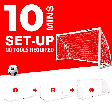 Net Playz Backyard Soccer High-Strength Goal Net, 8x4 Ft.