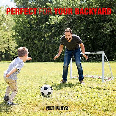 Net Playz Backyard Soccer High-Strength Goal Net, 4x3 Ft.
