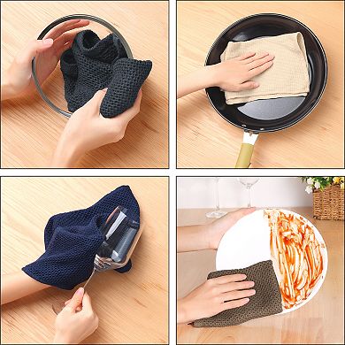 Cotton Dish Cloths Waffle Weave Kitchen Towels