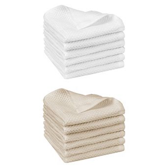 Cotton Dish Cloths Waffle Weave Kitchen Towels