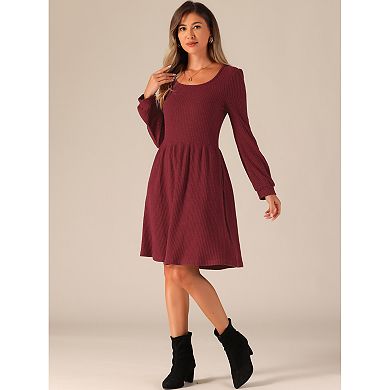 High Neck Pocket Side Sweater Dress main image 1