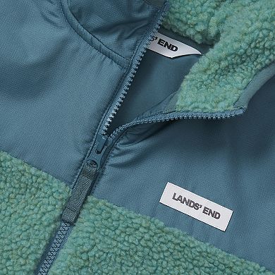 Boys 2-20 Lands' End Sherpa Fleece Hooded Jacket