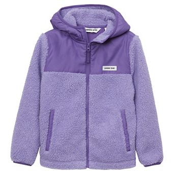 Boys 2-20 Lands' End Sherpa Fleece Hooded Jacket