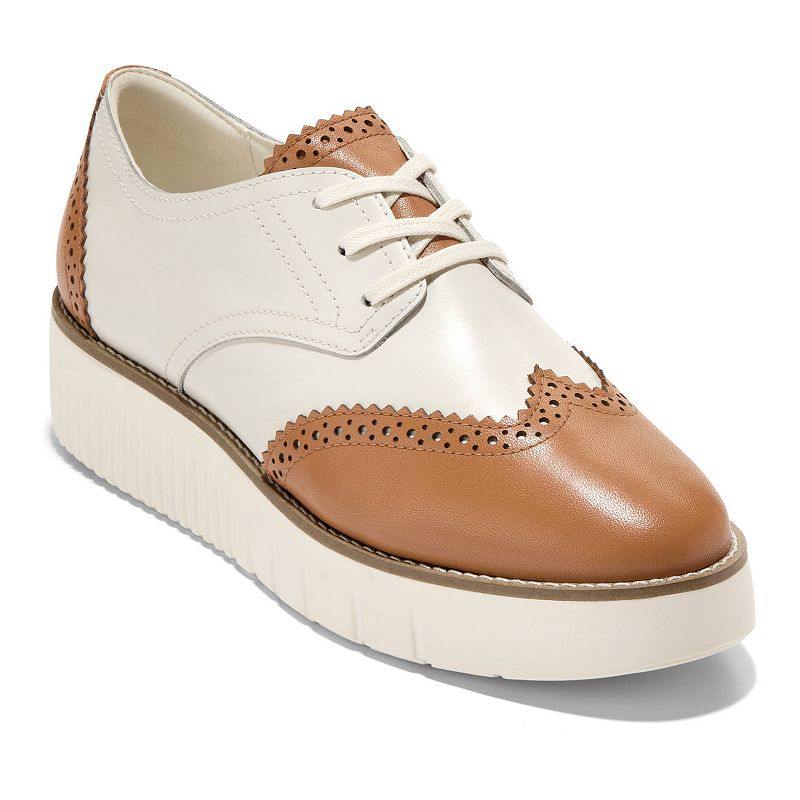 Cole Haan Grand City Women's Oxford Shoes, Size: 8.5, Ch Dark Crml Ivory