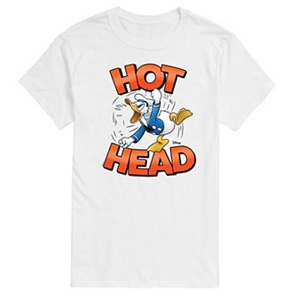 Disney's Donald Duck Big & Tall Hot Head Graphic Tee