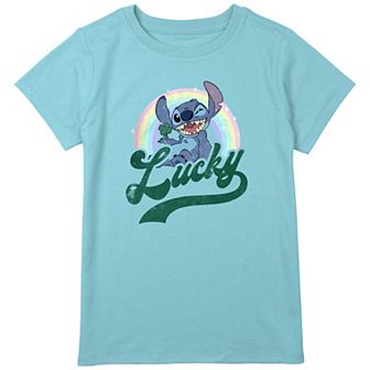 Disney's Lilo & Stitch Lucky Stitch Girls Plus Size Graphic Tee