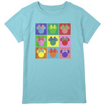 Disney's Minnie Mouse Pop Art Portraits Girls Plus Size Graphic Tee