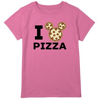 Disney's Mickey Mouse Pizza Head Girls Plus Size Graphic Tee