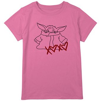 Girls Plus Size Star Wars The Mandalorian The Child XOXO Graphic Tee