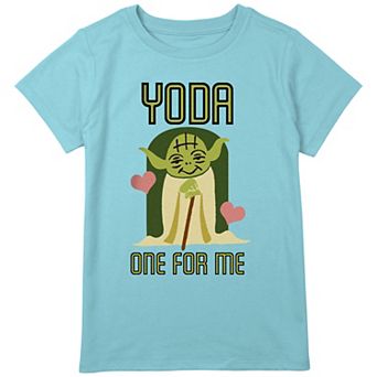 Girls Plus Size Star Wars Yoda One For Me Graphic Tee