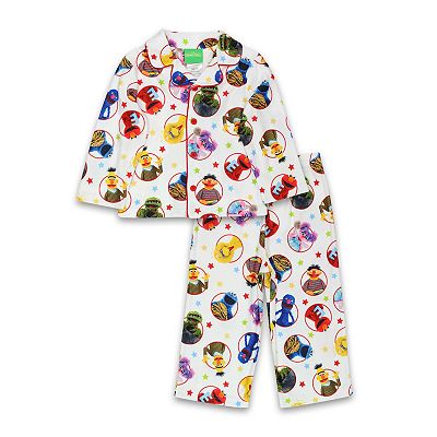 Sesame Street Elmo Toddler Coat Style Pajamas Set