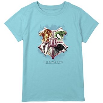 Girls Plus Size Harry Potter Hogwarts Crest Graphic Tee
