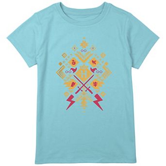 Girls Plus Size Harry Potter Hogwarts Icons Graphic Tee