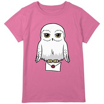 Girls Plus Size Harry Potter Hedwig With Letter Graphic Tee