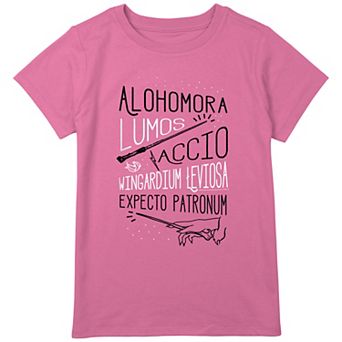 Girls Plus Size Harry Potter Basic Spells Graphic Tee