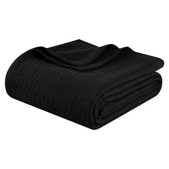 SUPERIOR Cotton All-Season Diamond Throw Blanket
