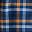 Navy Orange Plaid