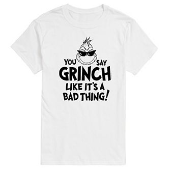Big & Tall Dr. Seuss Grinch Like Its A Bad Thing Graphic Tee