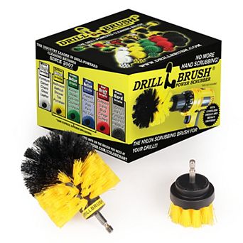 2 pc Medium Stiffness Cleaning Brushes For Cleaning Tile, Grout, Shower, Bathtub