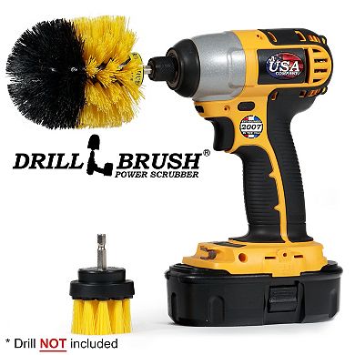 2 Piece Medium Stiffness Cleaning Brushes For Cleaning Tile, Grout, Shower, Bathtub