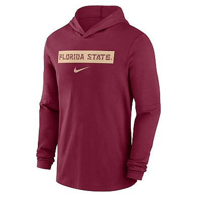 Men's Nike Garnet Florida State Seminoles Sideline Hoodie Performance Long Sleeve T-Shirt