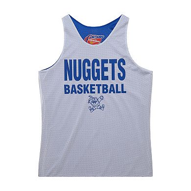 Men's Mitchell & Ness Royal/White Denver Nuggets Hardwood Classics Reversible Mesh Practice Jersey