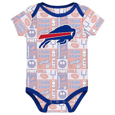 Infant Buffalo Bills Play Day Three-Pack Bodysuit Set