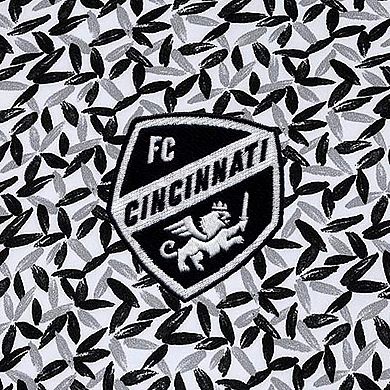 Men's Antigua Gray/Black FC Cincinnati Seasons Polo