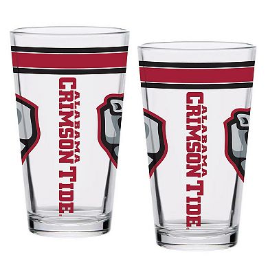 Alabama Crimson Tide 16oz. Classic Pint Glass Two-Pack