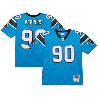 Men's Mitchell & Ness Julius Peppers Blue Carolina Panthers Legacy Replica Jersey